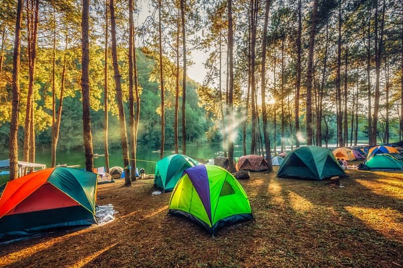 những địa điểm cắm trại quanh Hà Nội