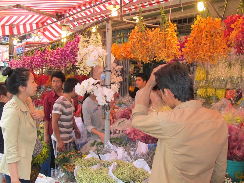 chợ hoa Sài Gòn