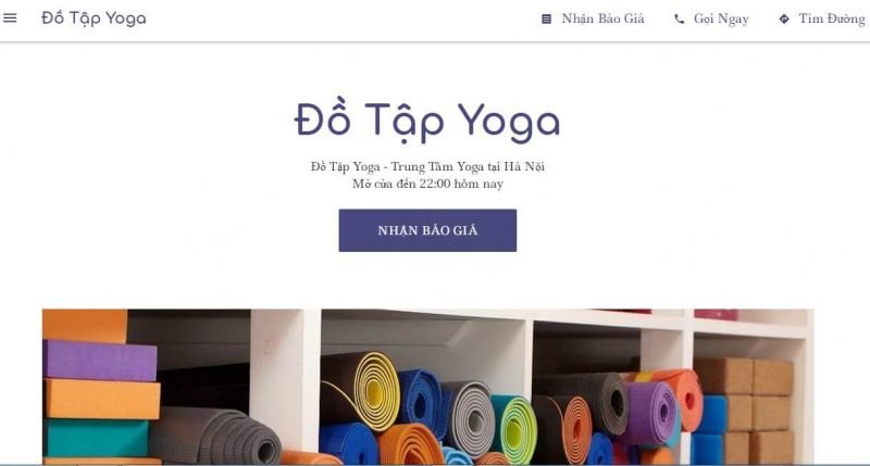 Shop Bán Đồ Tập Yoga Ở Hà Nội