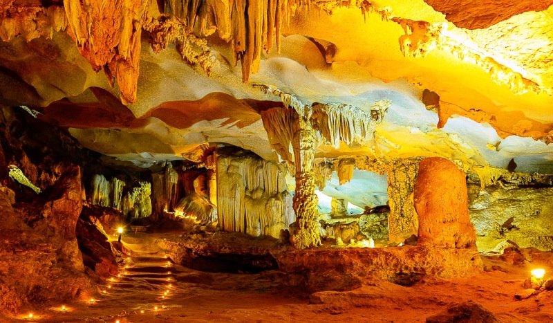 Visit famous caves in halong bay one day tour