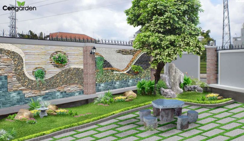 thiết kế sân vườn hà nội
