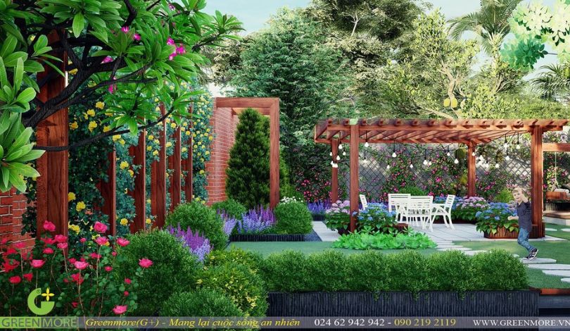 thiết kế sân vườn hà nội