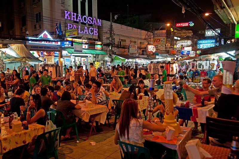 phố ăn uống ở Bangkok Thái Lan