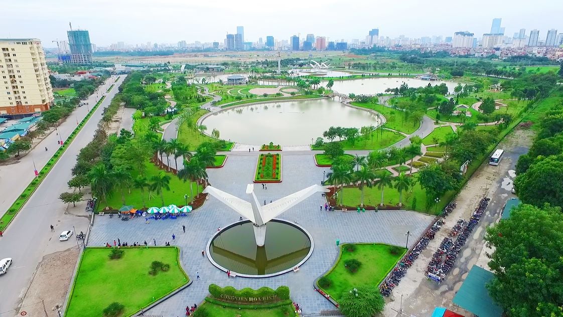 công viên lớn và hiện đại bậc nhất thủ đô