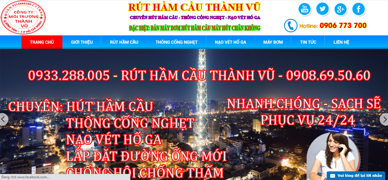 rút hầm cầu nhà bè