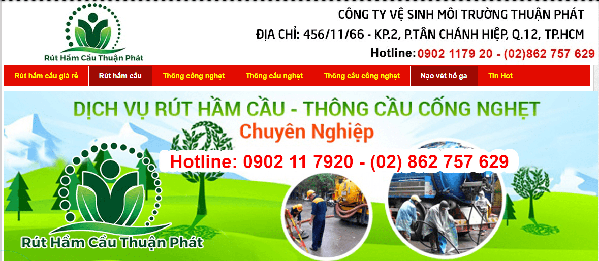 dịch vụ hút hầm cầu sài gòn