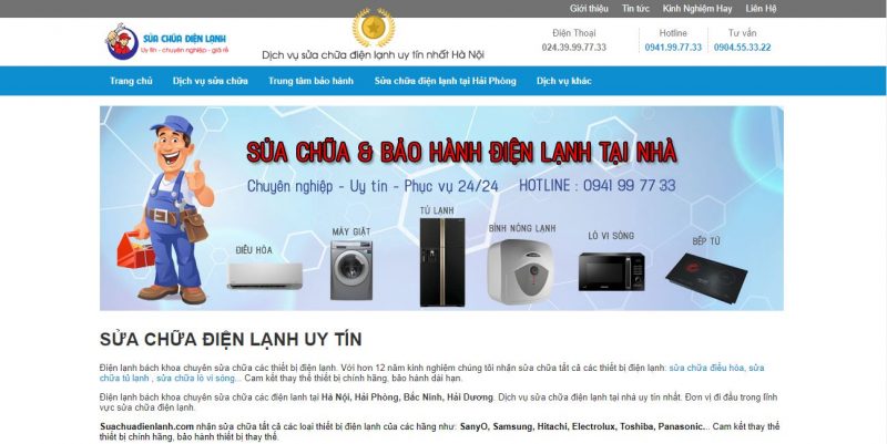 sửa máy giặt tại hải phòng